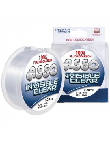 Fir Fluorocarbon Asso, Invisible Clear, 50m