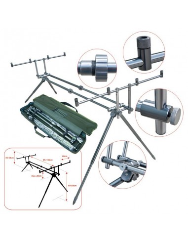 Rodpod lansete Baracuda RP3, 4 posturi