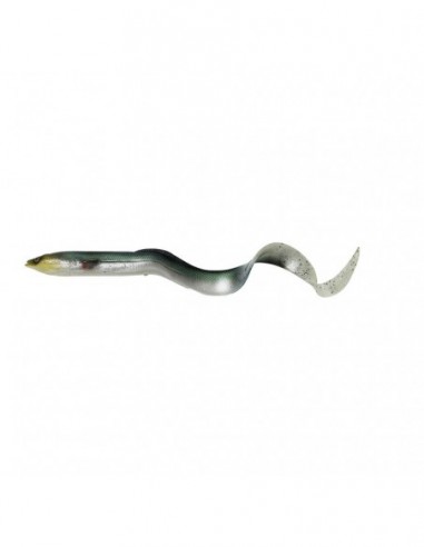 Shad Savage Gear 3D Real Eel, Green Silver, 15cm, 12g, 3buc/plic