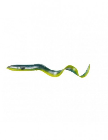 Shad Savage Gear 3D Real Eel, Green Yellow Glit, 15cm, 12g, 3buc/plic