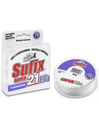 Fir Fluorocarbon Sufix Super 21, Transparent, 150m