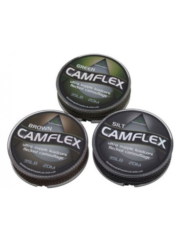 Fir Leadcore Gardner CamFlex, Silt, 35lbs, 20m