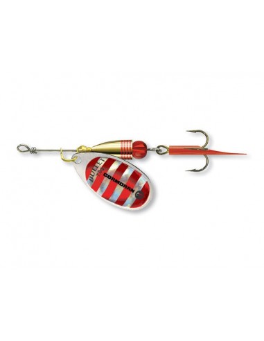 Lingurita Rotativa Cormoran Bullet Nr.1/3g Silver/Red Stipes