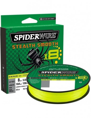 Fir Textil Spiderwire Stealth Smooth 8, Galben, 0.06mm, 6.6kg, 150m