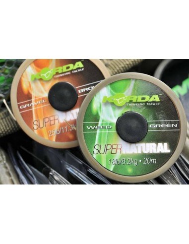 Fir Textil Korda Supernatural Soft, Gravel Brown, 18lbs/8.20kg, 20m