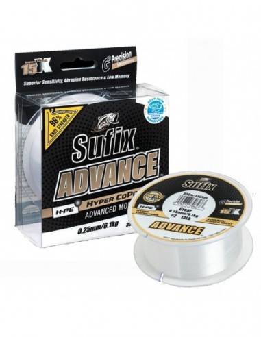 Fir Monofilament Sufix Advance HMPE Hyper CoPolymer, Clear, 300m