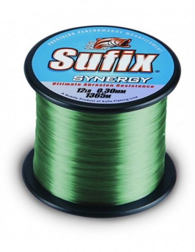 Fir Monofilament Sufix Synergy, Low Vis Green, 610m-3075m