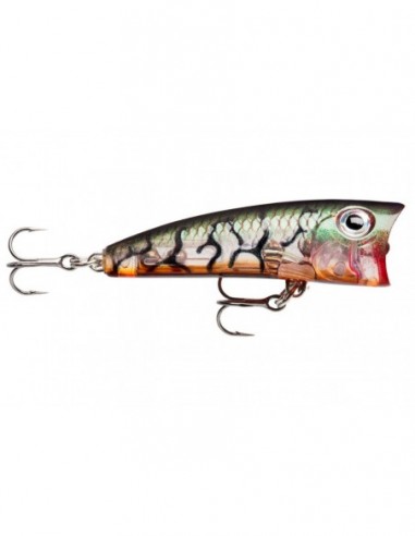 Vobler Rapala Ultra Light Pop ULP04 Floating, Glass Lucent Tiger UV, 4cm, 3g