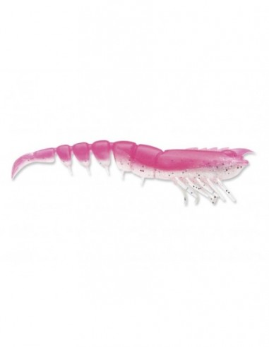 Naluca 360GT Coastal Shrimp, Culoare Pink Ghost (PNG), 8cm, 1.7g, 1 naluca armata + 3 corpuri