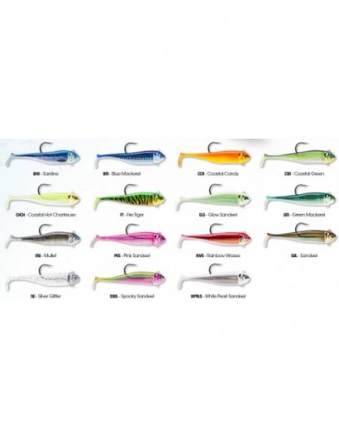 Vobler Storm 360gt Costal Biscay Coast Minnow Weighted Swimbait Hook (2 Naluci Armate), Culoare FT, 9cm, 15g