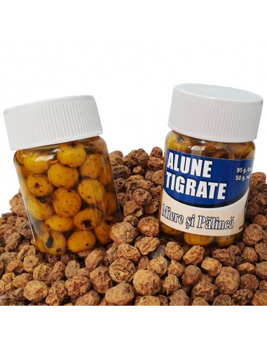 Alune tigrate colorate, Miere si palinca, 95g