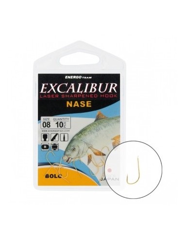 Carlige Excalibur Nase Bolo Red, 10buc/plic