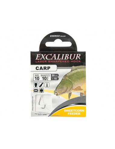 Carlige Legate Excalibur Sweetcorn Feeder NS, 10buc/plic