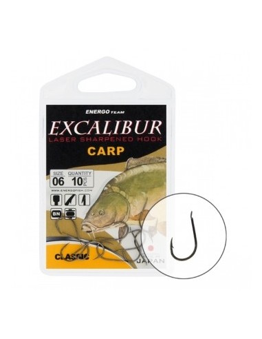 Carlige Excalibur Carp Classic NS, 10buc/plic