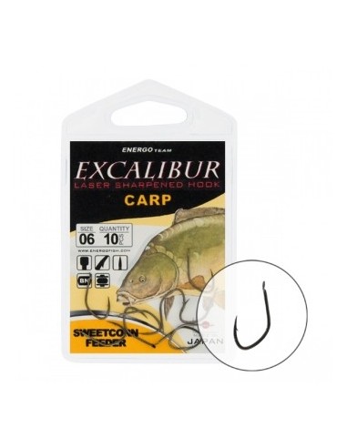 Carlige Excalibur Sweetcorn Feeder NS, 10buc