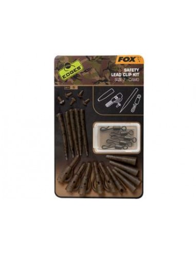 Fox Edges Camo Safety Lead Clip Kit