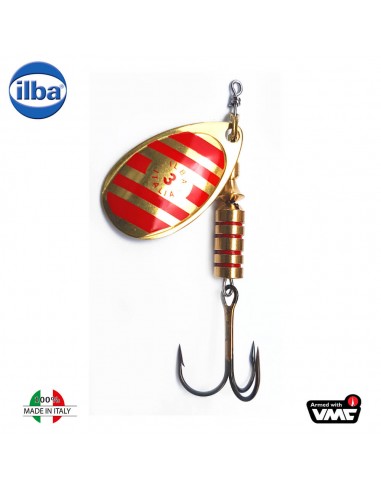 Rotativa Ilba Tondo Decorated, Culoare Gold/Red Zebra, 5gr, Nr. 2