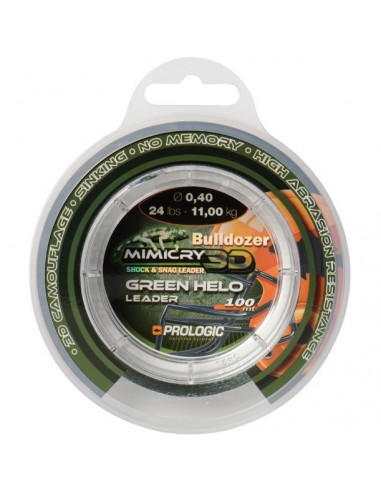 Fir Monofilament Prologic Mimicry Green Helo Leader, 100m