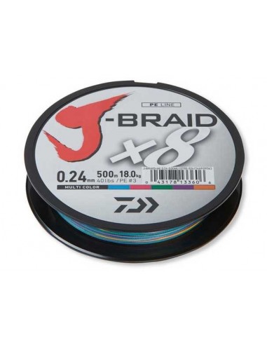 Fir Textil Daiwa J-Braid X8, Multicolor, 150m