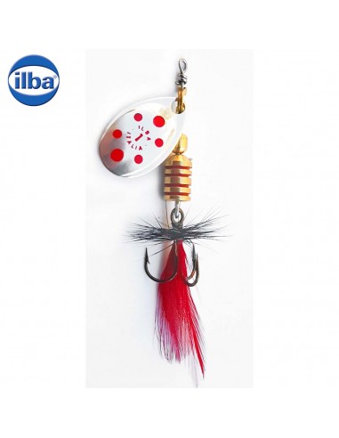 Rotativa Ilba Tondo Mosca Fly Decorated, Culoare Silver/Red, 2gr, Nr. 0