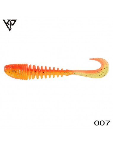 Grub KP Baits Skeleton Grub, Culoare 007, 10cm, 5buc/plic