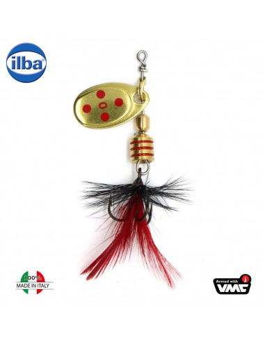 Rotativa Ilba Tondo Mosca Fly Decorated, Culoare Gold/Red, 2gr, Nr. 0