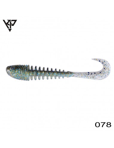 Grub KP Baits Skeleton Grub, Culoare 078, 10cm, 5buc/plic