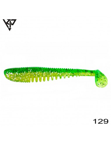 Shad KP Baits Skeleton Shad, Culoare 129, 7.5cm, 5buc/plic