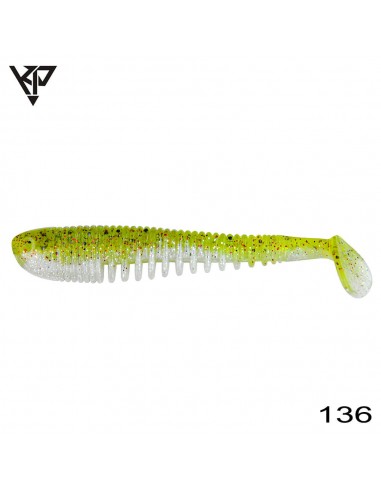 Shad KP Baits Skeleton Shad, Culoare 136, 7.5cm, 5buc/plic