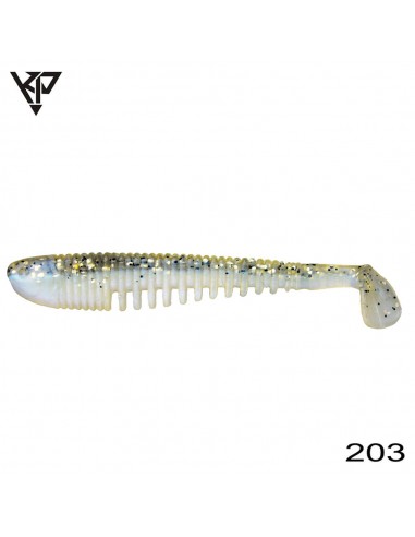 Shad KP Baits Skeleton Shad, Culoare 203, 7.5cm, 5buc/plic