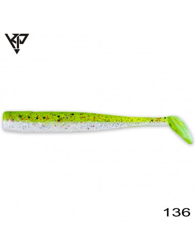 Shad KP Baits Slim Shad, Culoare 136, 10cm, 5buc/plic