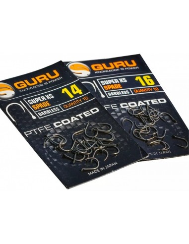 Carlige Guru Super XS Spade Barbless, 10buc/plic