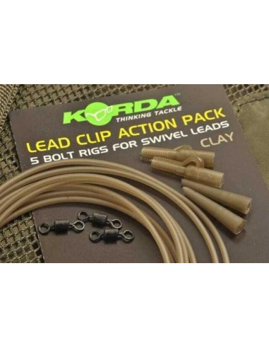 Kit Montura Plumb Pierdut Lead Clip Action Pack, Culoare Clay