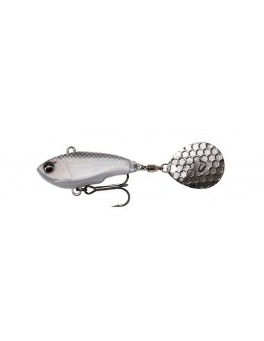 Spinnertail Savage Gear Fat Tail, Sinking White Silver, 8cm, 24g