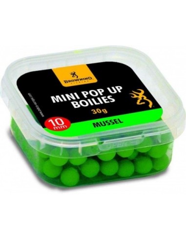 Pop Up Browning Mini Boilie Pre-Drilled Green Mussel, 30gr