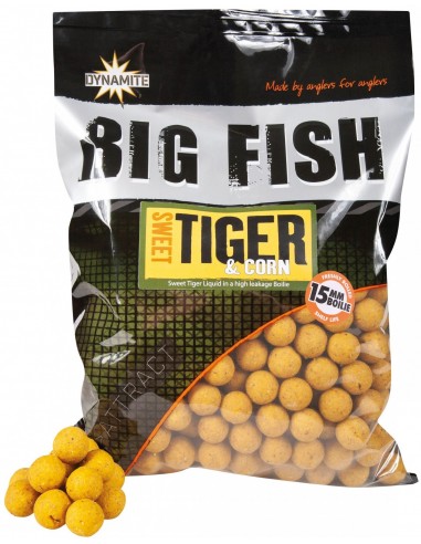 Boilies Fiert Dynamite Baits Big Fish Sweet Tiger & Corn, 1.8kg