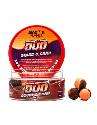 Boilies Pentru Carlig Senzor Planet Duo, Squid Si Crab, 16-20mm, 150g