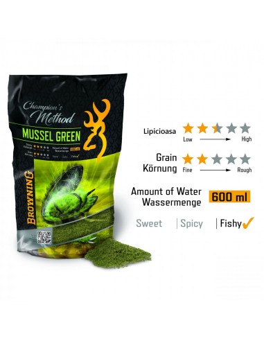 Nada Browning Groundbait Champion Method Mussel Green 1kg