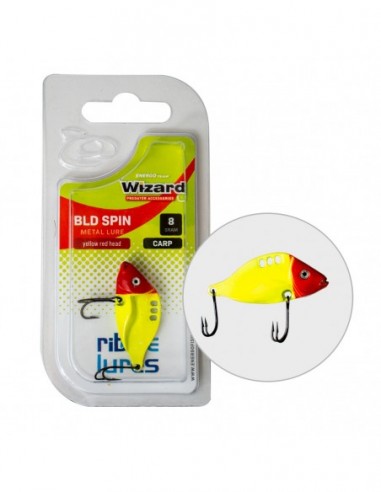 Cicada Wizard Bld Spin Carp Yellow Red Head, 8g