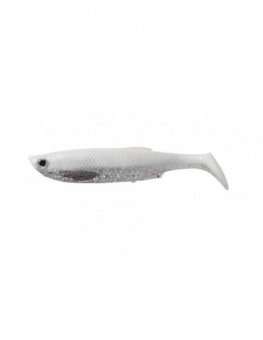 Shad Savage Gear Bleak Paddle Tail, White/Silver, 10cm, 4buc/plic