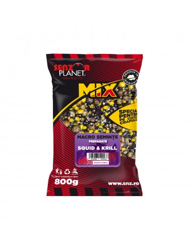 Mix de Seminte Preparate Senzor Planet, Squid & Krill, 800g