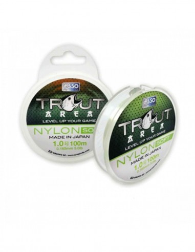 Fir Monofilament Asso Trout Area Nylon Soft, Green, 100m