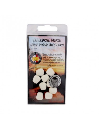 Porumb Artificial Flotant Enterprise Tackle Large Pop-Up, White, 10buc