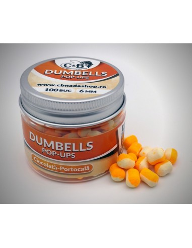 Dumbells C&B Pop-Up, Ciocolata Portocala, 6mm