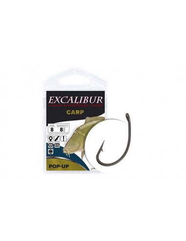 Carlige EnergoTeam Excalibur Carp Pop-Up, Nr.4, 6buc/plic