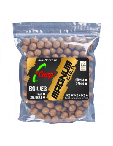 Boilies 4Carp, Magnum Gold, Solubil, 1kg