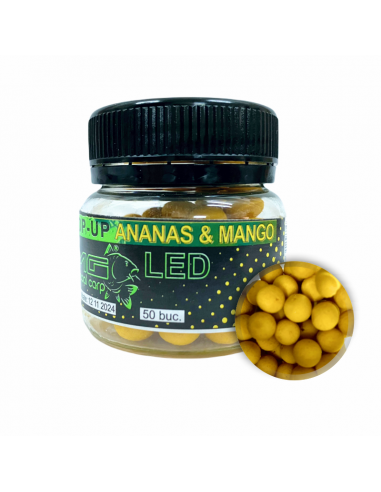 Pop-Up MG Special LED, Ananas Mango, 8mm, 50buc