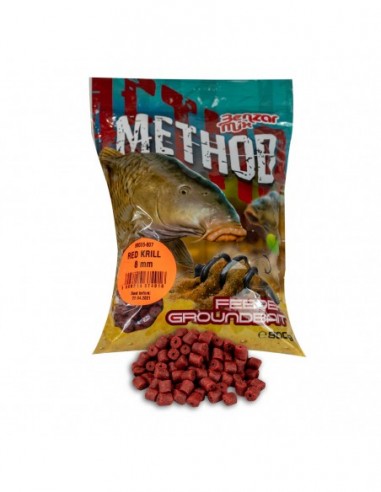 Pelete Benzar Mix Method Pellet, Red Krill, 8mm, 800g