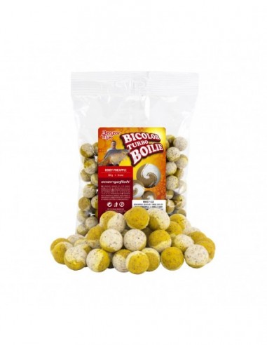 Boilies Benzar Mix Turbo Bicolor, Miere Ananas, 20mm, 250gr