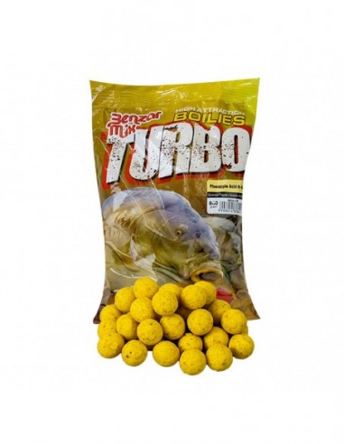 Boilies Benzar Mix Turbo Boilies, Ananas N-Butyric, 25mm, 800g